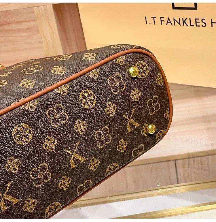Brand handbag for women 2025 new spring/summer high-end texture retro designer single shoulder crossbody bag with large