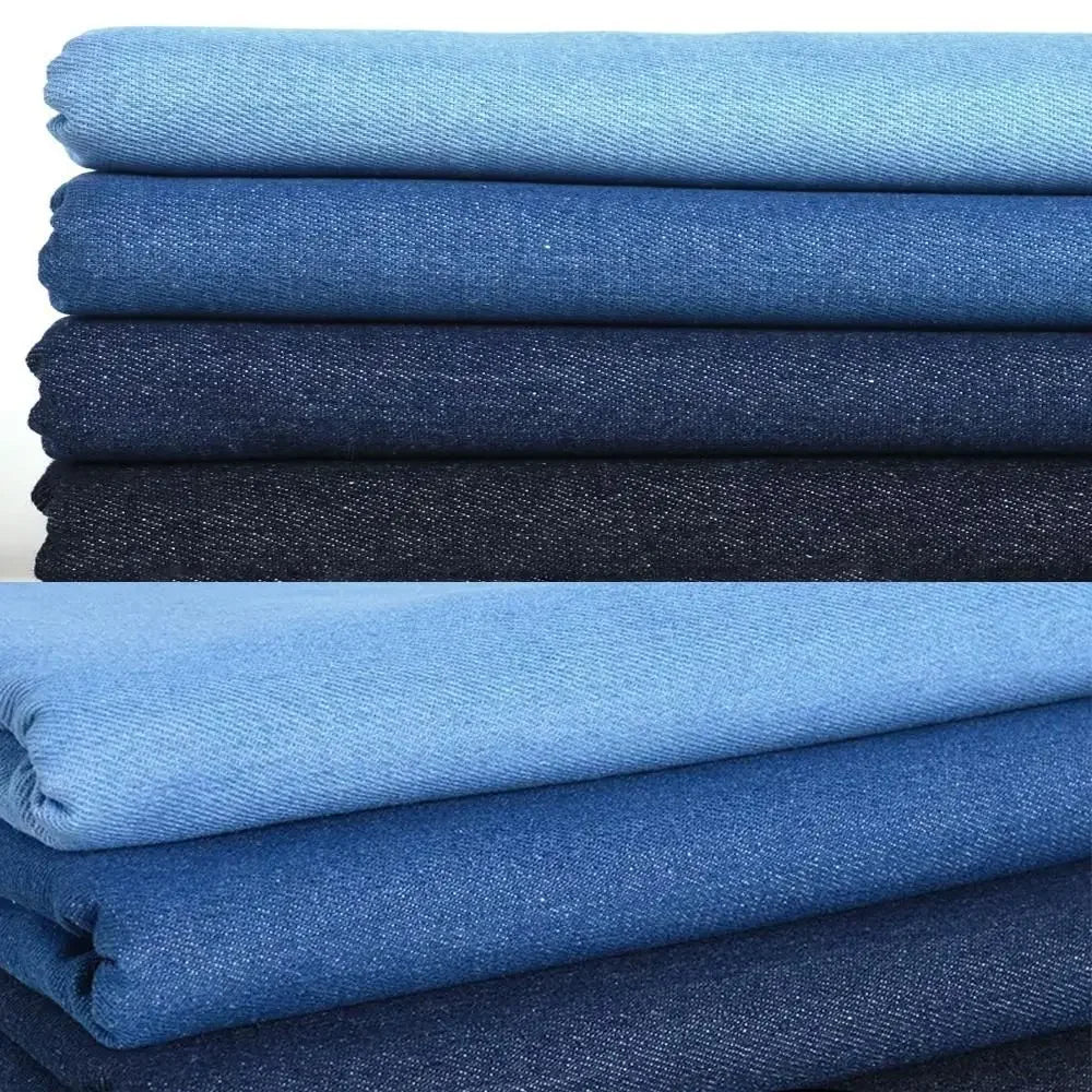 Home Textile Girl Gift Toys Cotton Fabric Handmade Doll Cloth DIY Dress Materials Bedding Sewing Washed Denim Clothes