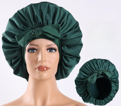 Satin Bonnet Silk Bonnet Adjustable Bonne For Sleeping Hair Bonnet With Tie Band Bonnets For Women Men