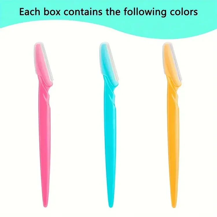 30 Pcs Eyebrow Razor For Women, Multipurpose Exfoliating Dermaplaning Tools And Facial Razor With Precision Cover,Safety Beauty