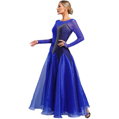 Waltz Ballroom Competition Dress Women Evening Gowns Concert Outifts Modern Tango Standard Dance Performance Stage Costume