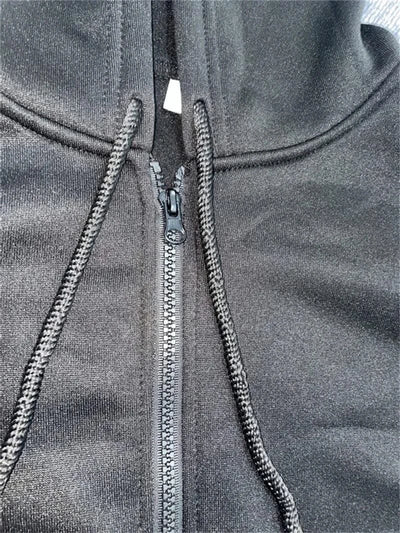 Zipper Hoodies Women/Men Fashion Long Sleeve Hooded Fleece Sweatshirt