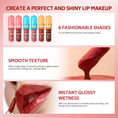 Lip Stain Lip Vb Hydrating Gloss Long-Lasting 12Hr Hydration Vanilla Flavor Moisturize Nourish Soothe Lips Instant Glossy Lipss