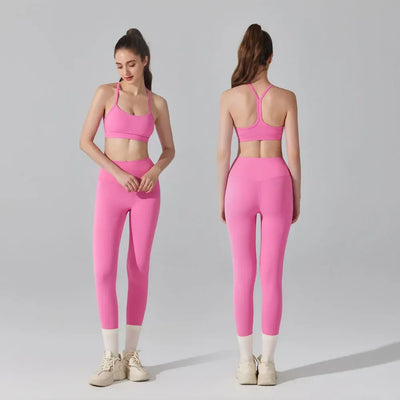 Women's Matching Activewear Set Sports Br a & High Waist Leg gings
