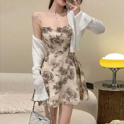 Slip Woman Dress Mini Sundress Off Shoulder Clothes Dresses for Women 2024 Beach Short Promotion Cheap Casual Retro New in X Y2k