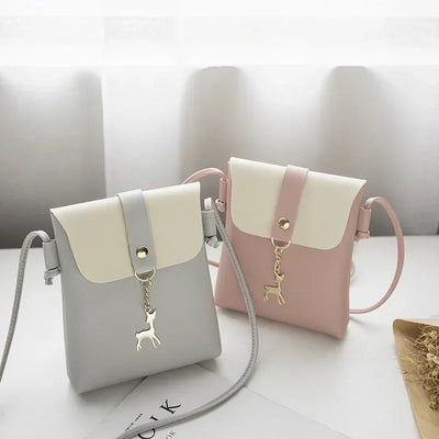Fashion Handbags Women Bags Designer New Casual Bag Mobile Phone Bag Personality Deer Charm Single Shoulder Diagonal Bag