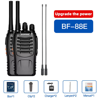 2PCS Wholesale BAOFENG BF 88E Portable Two-Way Amateur Radio Handheld Walkie Talkie Charable DMR GMRS Batteries Model BF-88E