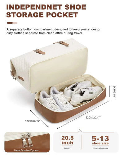 Expendable Travel Bag for Women, Duffle Bag & Gym Bag