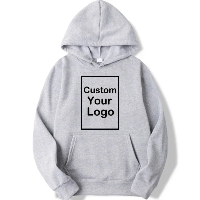 Men's and women's sports hooded sweatshirts, fashionable casual sweaters, customized, long sleeved, outdoor
