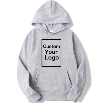 Men's and women's sports hooded sweatshirts, fashionable casual sweaters, customized, long sleeved, outdoor