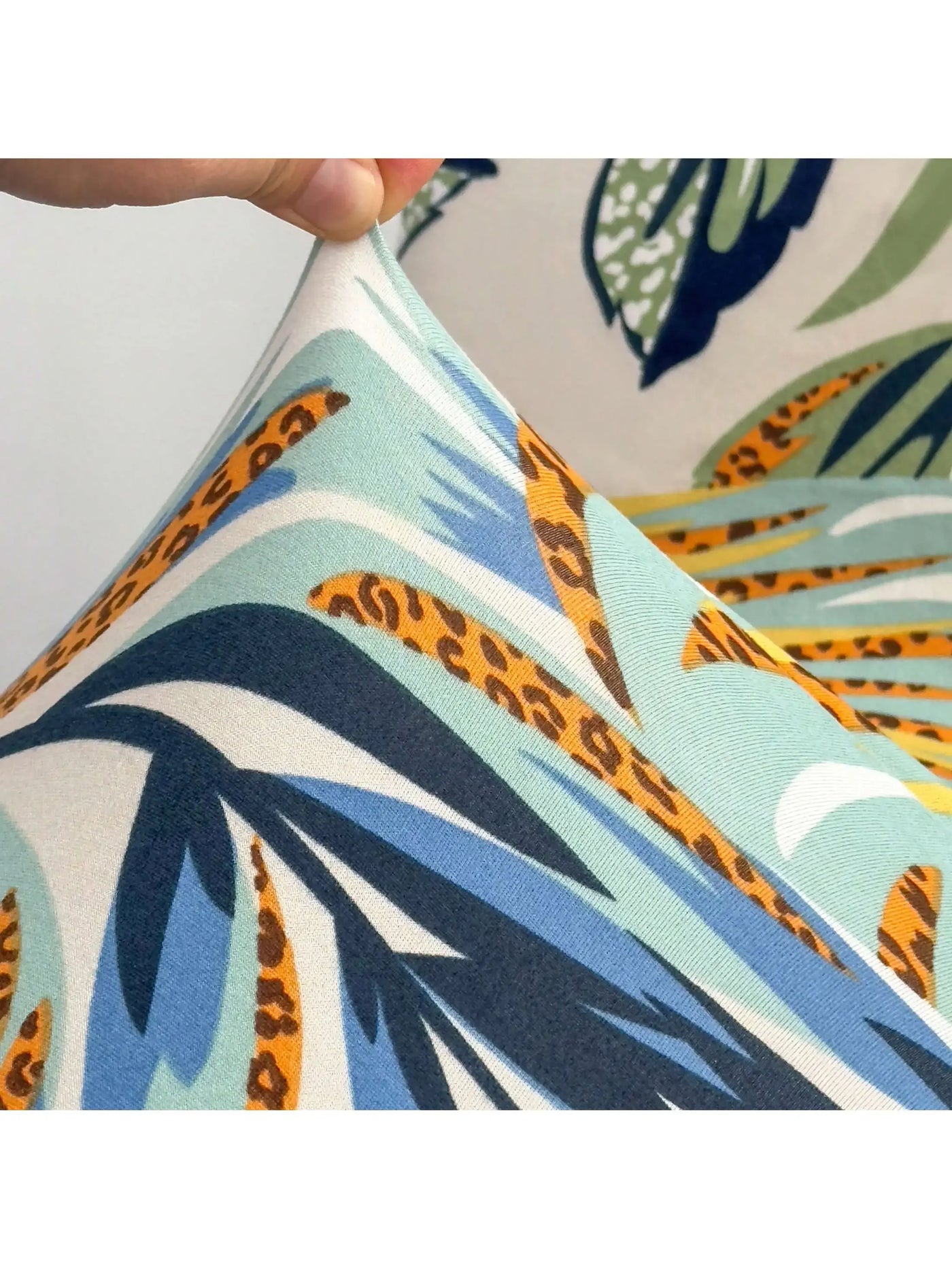 Outdoor Tropical Print Sofa Cushion Covers - Non-Slip Furniture Protectors, Replacement for Individual Seat Cushions
