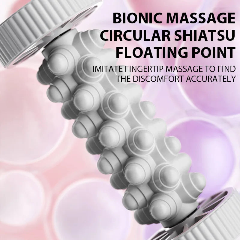 Foot Massager Roller Yoga Massage Plantar Fascia Roller Fitness Muscle Relaxation Rolling Stick Plastic Manual Foot Massager 1pc