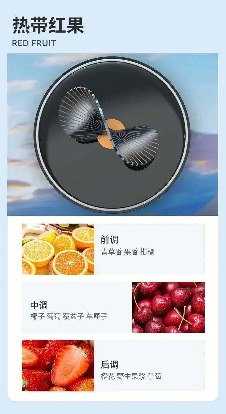 Car aromatherapy perfume car premium sense of niche rotating solar gold leaf net red new
