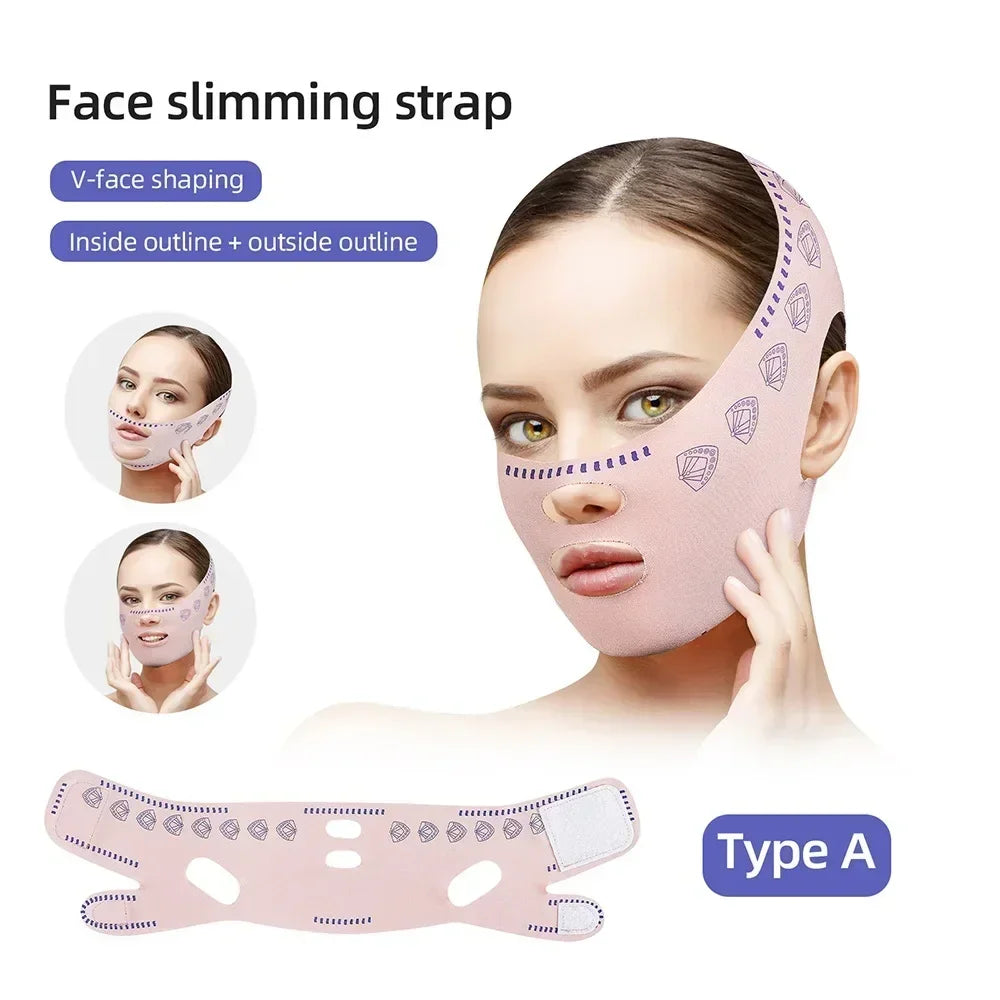 Face Slimming Bandage Women Face Lifting Belt V Line Shaper Chin Cheek Lift Up Anti Wrinkle Strap Facial Beauty Skin Care Tools