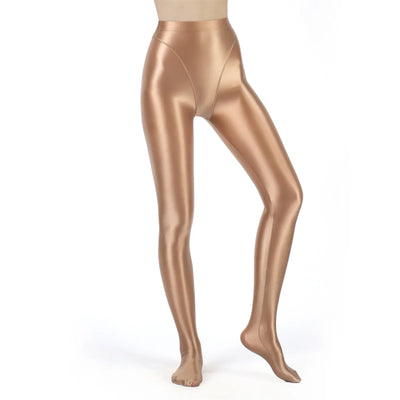 Womens Metallic Shiny Tights Pants High Waist Stretchy Stockings Pantyhose Ballet Yoga Pilates Fitness Sports Workout Leggings