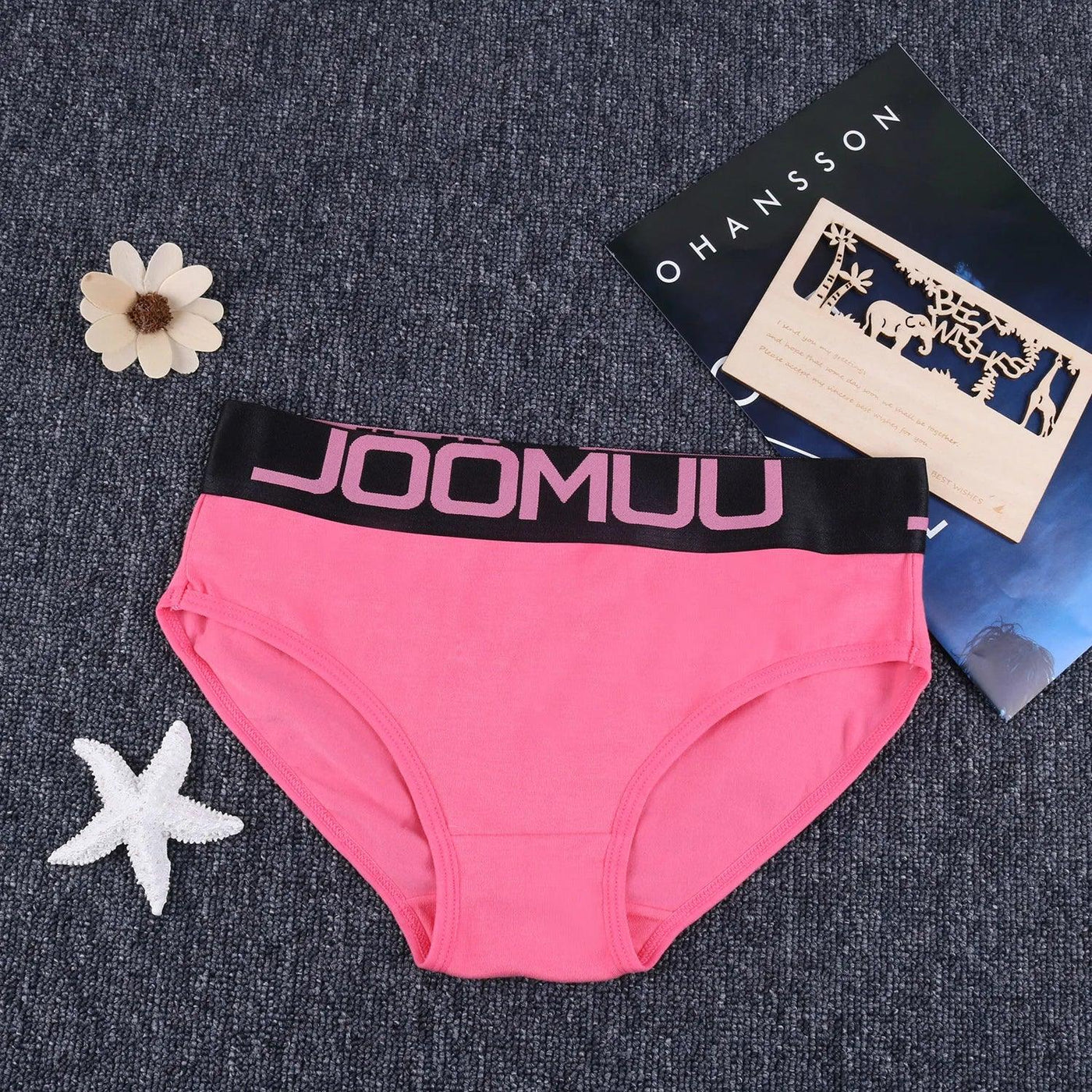 Popular Solid Women's Cotton Panties Boxer Underwear Ladies Breathable Letter Belt Briefs Sexy Sports Female Knickers Boyshorts