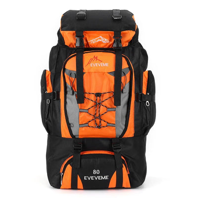 80L Climbing Backpack Large Capacity Trekking Backpack Adjustable Strap Mountain Climbing Rucksack Travel Accessories