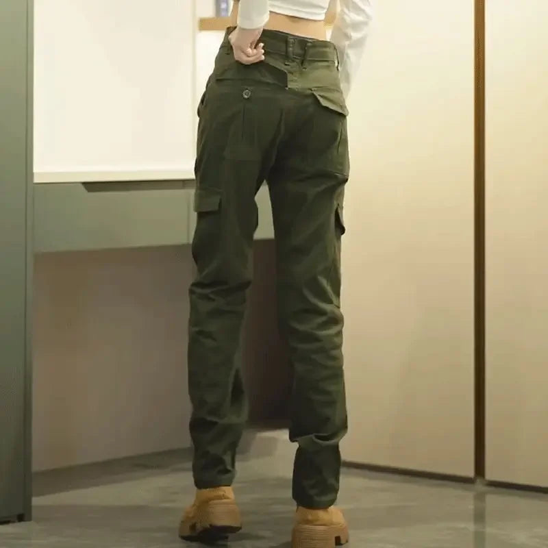 Male Trousers Work Wear Men's Straight Cargo Pants Multipockets Multi Pocket Spring Summer Luxury Luxury Casual Street Cheapest