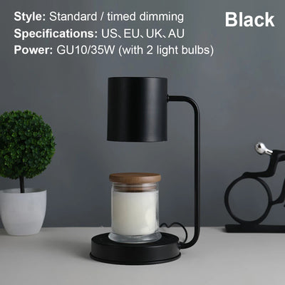 Candle Warmer Lamp With Timer Dimmer 220v/110v Dimmmable Electric Heat Night Light Plug In Oil Fragrance Smart Lighting For Home