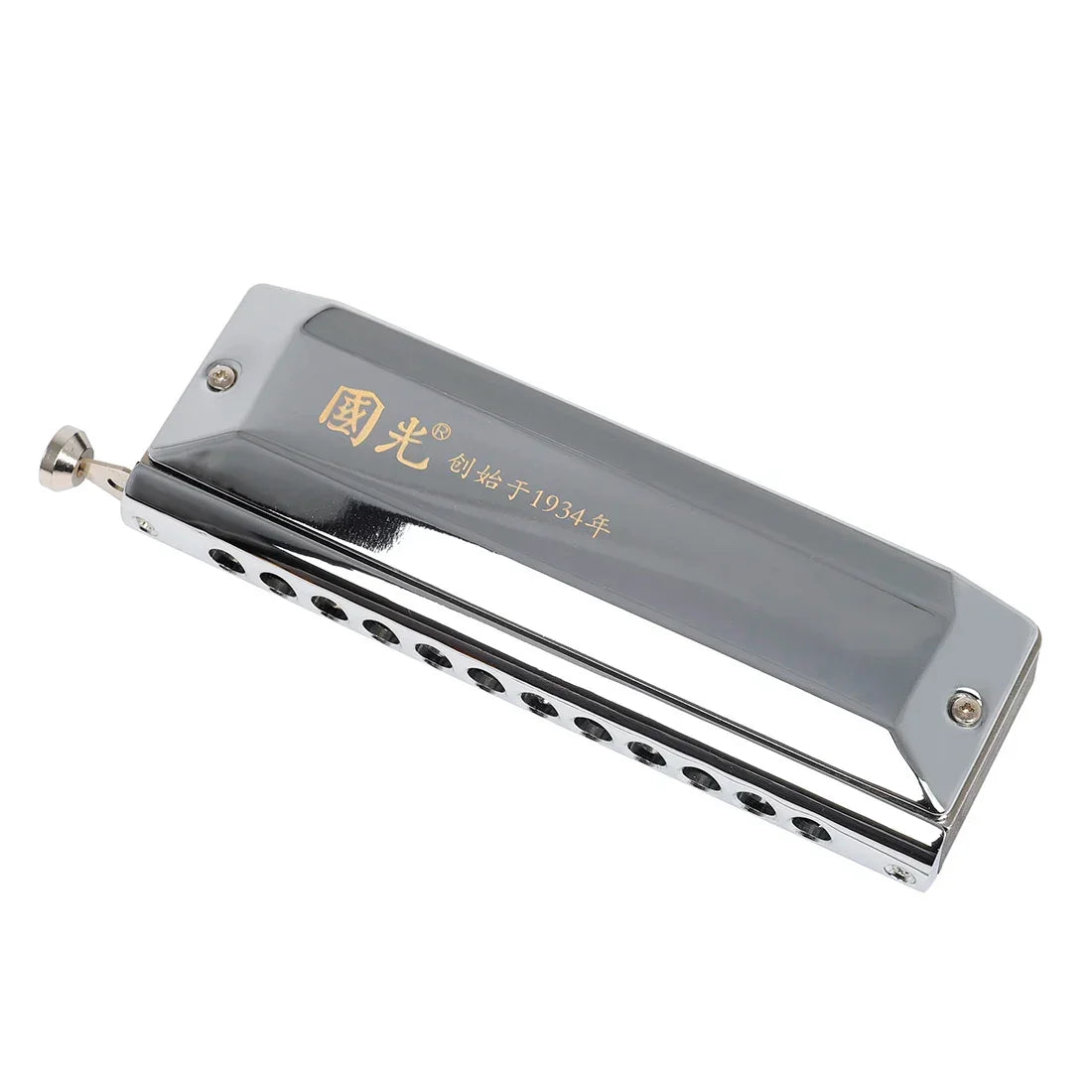 12 Hole 48 Tone Harmonica Chromatic Harmonica Suitable for Professional Performance Woodwind Instrument Children's Musical gift