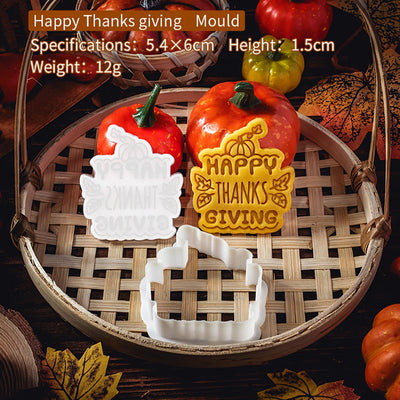 Thanksgiving Theme Cookie Molds Fondant Cutter Pastry Decoration Mold Kitchen DIY Baking Supplies