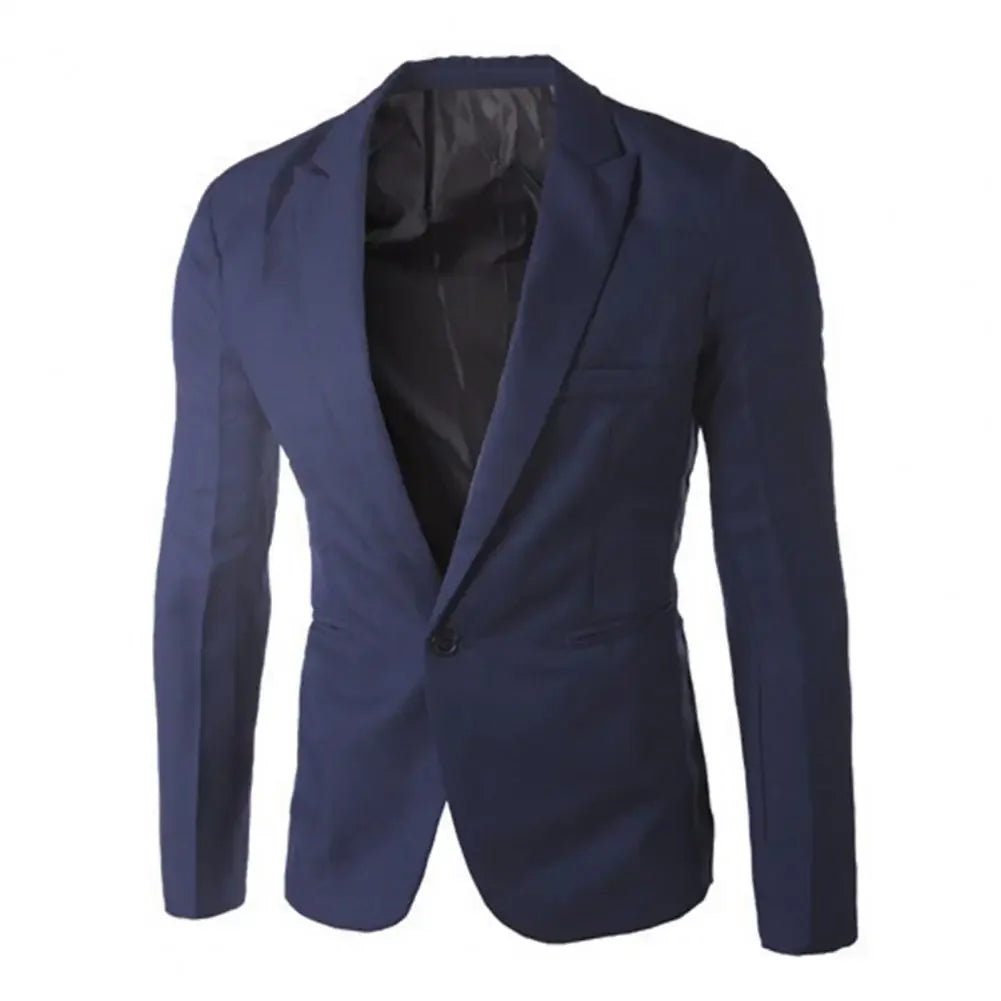Mens Casual Blazers Vintage Work Suit Men Fashionable Suit Spring Summer Formal Slim Fit Blazers Jackets Casual Blazer