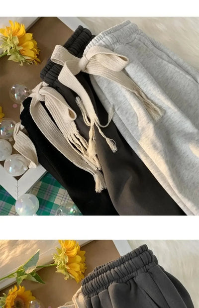 Solid Color Wide-leg Pants for Men New in Summer 2025 Loose and Versatile Sporty Mid-length Shorts Trendy