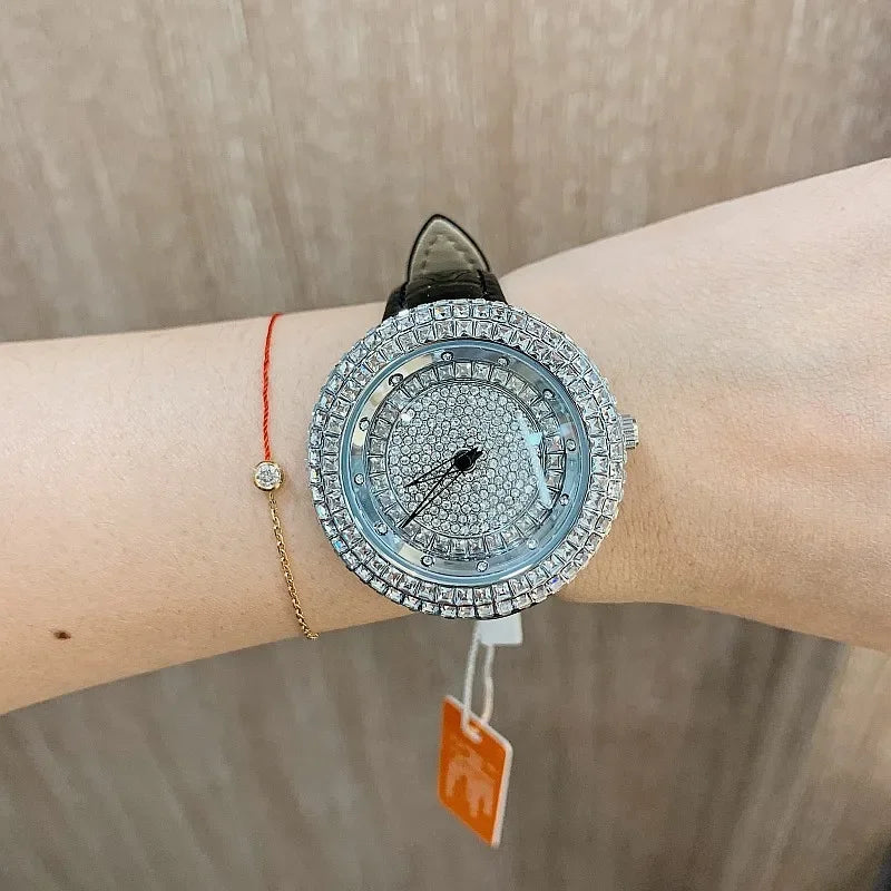 2023 Fashion Designer Unique Wristwatch Top Brand Luxury Women Watches Quartz Crystal Ladies Watch Bling Diamond Watch Women