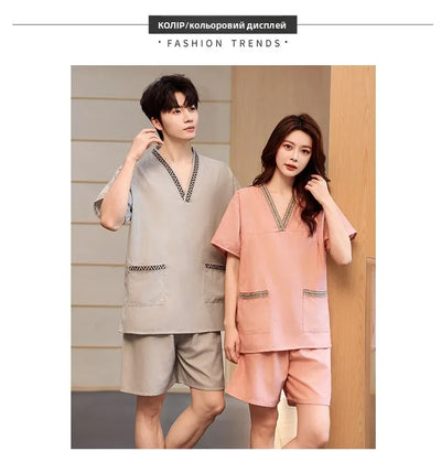 Couple's Beau Sauna Suit Soft Cotton  Silk Men's Women's Bathing Costume St Room Towel Polyester Fiber Home Textile