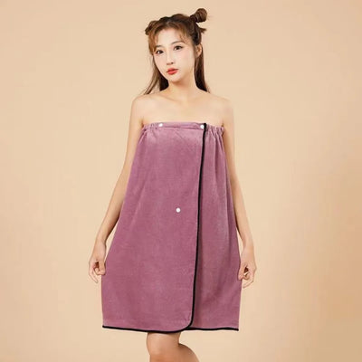 Swimming Bathrobe Microfiber Lady Bathrobe Soft Cartoon Bath Skirt Thickened Quick-drying Spa Bathrobes Summer