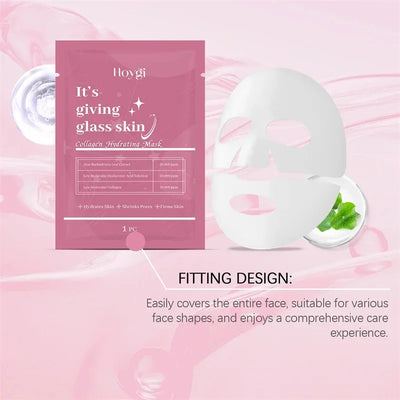 Deep Collagen Mask Facial Shrink Pores Moisturizing Overnight Mask Anti-Wrinkle Hydrating Refreshing Brightening Face Skin Care