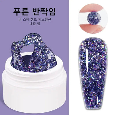 LIMEGIRL 15g Solid Nail Extension Gel Non Stick Hand Phototherapy UV Gel Quick Building Gel Nails Tips Nail Art Prolong Nail Gel