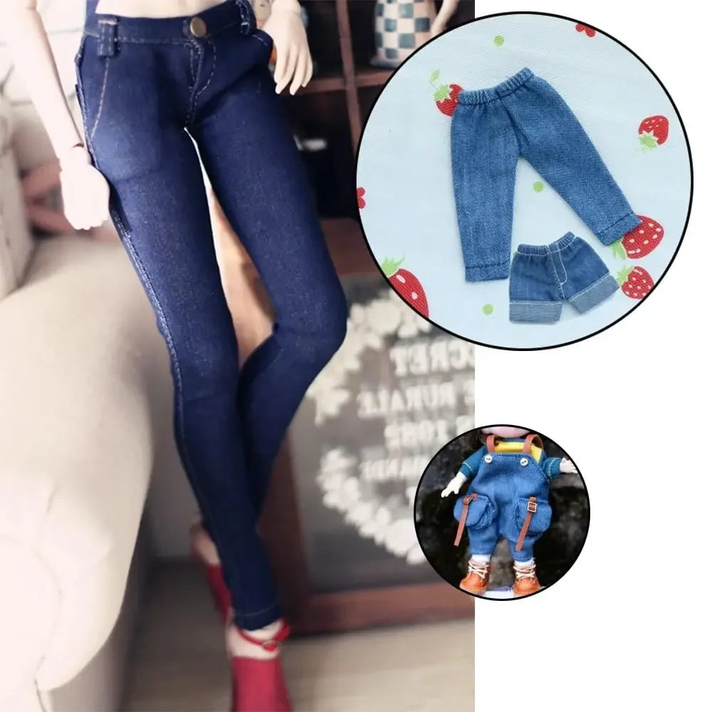 Home Textile Girl Gift Toys Cotton Fabric Handmade Doll Cloth DIY Dress Materials Bedding Sewing Washed Denim Clothes