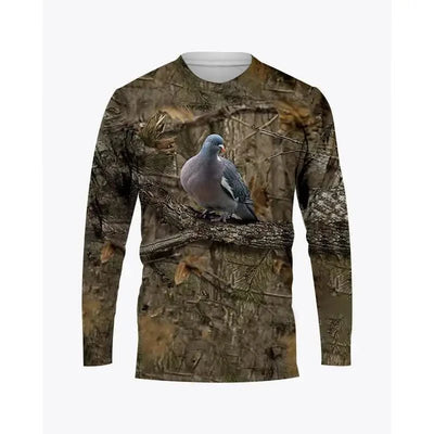 Men's Long Sleeve T-shirt 3D Camouflage Printed T-shirts Hunting Animals T Shirts Casual Tshirt Ropa hombre Tops Tshirt Outdoors