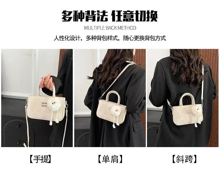 2025 new women’s luxury handbag designer small square purse fashion top handle crossbody bag elegant shoulder trendy