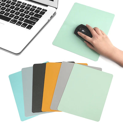 Small PU Mouse Pad Non-Slip Gaming Desktop Non-Slip Mouse Pad Waterproof Anti-Scratch Easy To Clean Mat For PC Laptops Desktop
