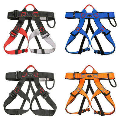Outdoor Rock Climbing Harness Professional Sports Harnesses Waist Support Half Body Safety Belt Aerial Survival Mountain Tools