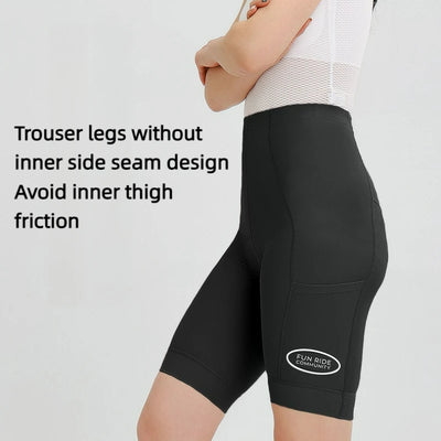 INBIKE Women's High Waist Cycling Shorts Padded Biking Pants With Pockets For Comfort Bicycle Tights For Biking Outdoor Sports