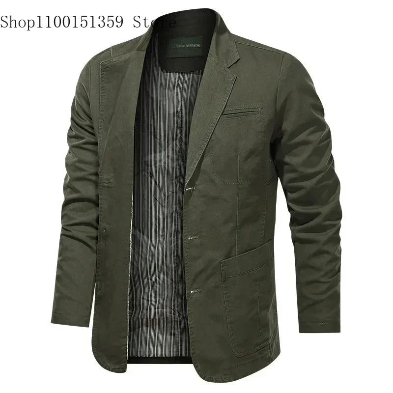 2025 Spring Autumn Blazers Men Fashion Slim Casual Business Handsome Suits Brand Men's Blazers Tops