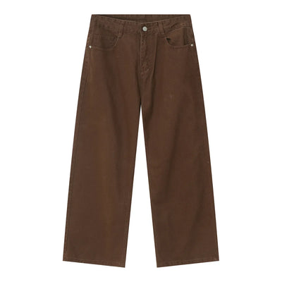 Men Streetwear Korean Loose Straight Denim Pants New Mens Trousers Baggy Beige Jeans Men Fashion Casual Oversized Wide Leg Jeans