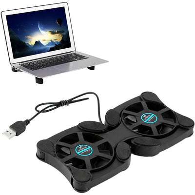 Cooler Stand Laptop Cooler Low Noise Cooling Portable Ultra Slim Gaming Laptop Cooling Pad Prevent Overheatin for 13inch Laptop