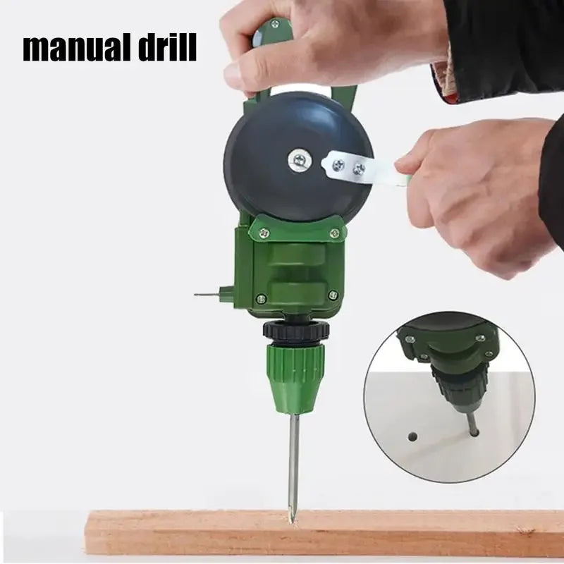 Powerful Manual Drill DIY Woodworking Hand Drill DIY Tool Hand Drill Woodworking Multifunctional DIY Tool Teaching Supplies