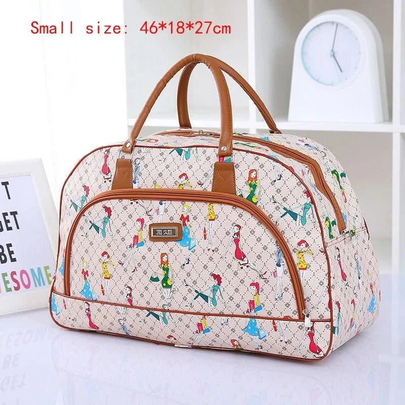 Fashion Cartoon Print Travel Bags for Women