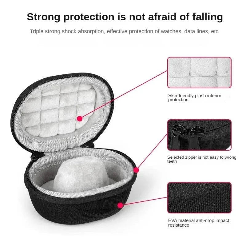 Portable EVA Single Watch Travel Case Watch Storage Organizer Box Watch Holder Waterproof for Smartwatches Zippered Container