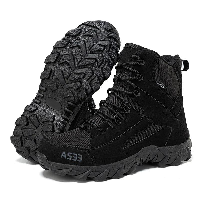Outdoor Training Combat Boots Men Safety Comfortable Breathable Men's Ankle Boots Tactical Waterproof Climbing Boots Hiking Shoe