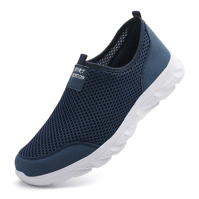 Men Shoes Breathable Mesh Summer Lightweight Hiking Walking Casual Shoes Slip-On Driving Men's Loafers