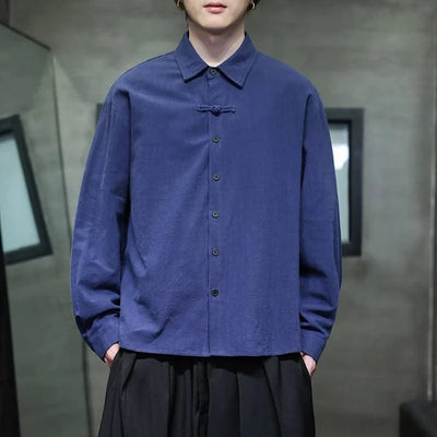 Mens Linen Shirts Casual Streetwear Long Sleeve Turn Down Collar Summer Beach Vacation Hawaiian Shirts M-5XL Plus Size Men Tops