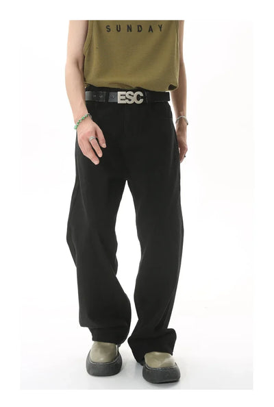 Men Streetwear Korean Loose Straight Denim Pants New Mens Trousers Baggy Beige Jeans Men Fashion Casual Oversized Wide Leg Jeans