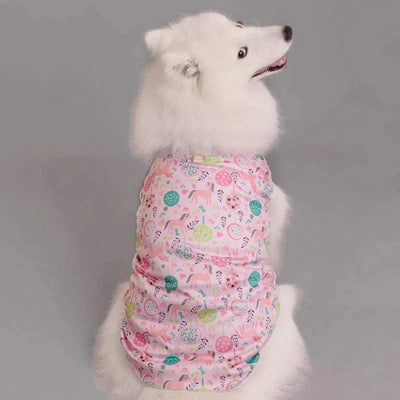 Summer Pet Dog Cooling Vest Cartoon Soft Clothing Summer Casual Shirts Small Medium Large Dogs Puppy French Bulldog Clothes