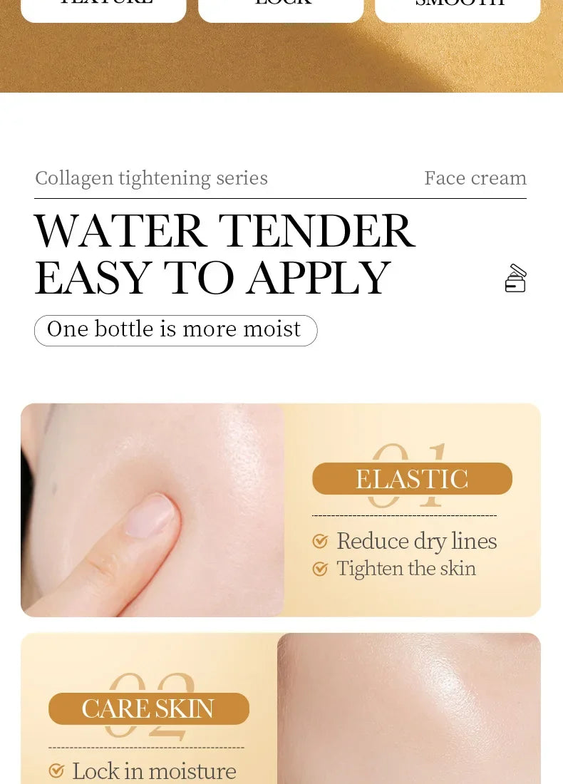 SADOER Collagen Firming Face Cream Skincare Moisturizing Hydrating Face Creams Faical Cream Beauty Face Skin Care Products